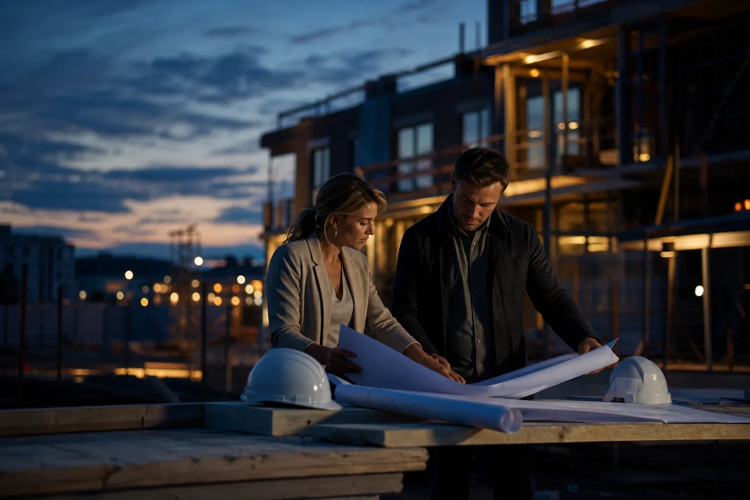 Property professionals reviewing a UK investment site and matching the plan to a finance route